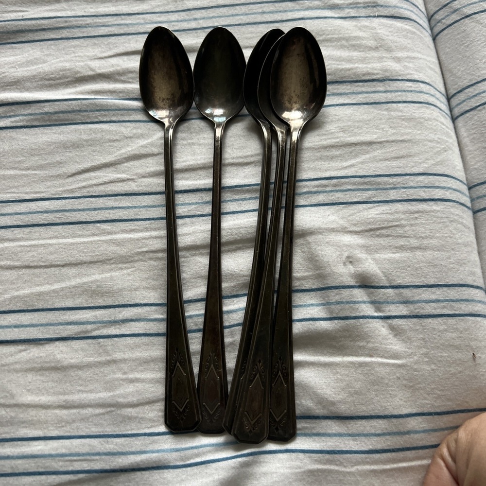 wm a rogers a 1 plus flatware 5 Spoons